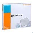 Sie sehen eine Packung Wundverband Durafiber/ag Antimikrobiell 10x10cm 66800 10st, Produktbild: 05 Wundverband Durafiber/ag Antimikrobiell 10x10cm 66800 10st, A-Nr.: 3815889 - 05