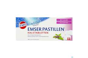 Emser Pastillen Zuckerfrei +salbei 30st, A-Nr.: 4109372 - 01