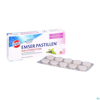 Emser Pastillen Zuckerfrei +salbei 30st, A-Nr.: 4109372 - 04