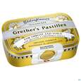 Sie sehen eine Packung Grether's Pastilles Elderflower Zuckerfrei 110g, Produktbild: 01 Grether's Pastilles Elderflower Zuckerfrei 110g, A-Nr.: 3619415 - 01