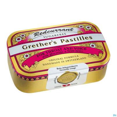 Grether&#039;s Pastilles Redcurrant Zuckerfrei 110g, A-Nr.: 1741537 - 02