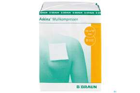 Mullkompressen Askina 8fach/unsteril 10x 10 Cm 100st, A-Nr.: 1779014 - 01