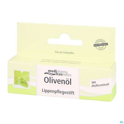 Sie sehen eine Packung Oliven Oel Dr.theiss Lippen Pflegestift 4,8g, Produktbild: 04 Oliven Oel Dr.theiss Lippen Pflegestift 4,8g, A-Nr.: 3090653 - 04