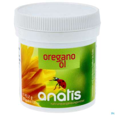 Sie sehen eine Packung Oregano Oel Kapseln Anatis 60st, Produktbild: 01 Oregano Oel Kapseln Anatis 60st, A-Nr.: 5434341 - 01