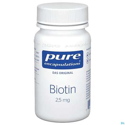 Sie sehen eine Packung Pure Encapsulations Biotin 60 Kapseln, Produktbild: 01 Pure Encapsulations Biotin 60 Kapseln, A-Nr.: 3798984 - 01