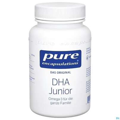 Sie sehen eine Packung Pure Encapsulations Dha Junior 60 Kapseln, Produktbild: 01 Pure Encapsulations Dha Junior 60 Kapseln, A-Nr.: 4068992 - 01