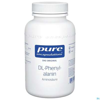 Sie sehen eine Packung Pure Encapsulations Dl-phenylalanin 90 Kapseln, Produktbild: 01 Pure Encapsulations Dl-phenylalanin 90 Kapseln, A-Nr.: 2382572 - 01