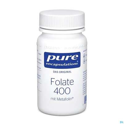 Sie sehen eine Packung Pure Encapsulations Folate 400 90 Kapseln, Produktbild: 02 Pure Encapsulations Folate 400 90 Kapseln, A-Nr.: 3940608 - 02