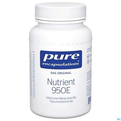 Sie sehen eine Packung Pure Encapsulations Nutrient 950e Ohne Cu/fe/jod 90 Kapseln, Produktbild: 01 Pure Encapsulations Nutrient 950e Ohne Cu/fe/jod 90 Kapseln, A-Nr.: 2284941 - 01