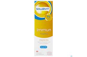 Sie sehen eine Packung D3 Tropfen Solarvit 1000ie Immun 11,5ml, Produktbild: 01 D3 Tropfen Solarvit 1000ie Immun 11,5ml, A-Nr.: 4600033 - 01