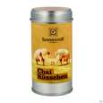 Sie sehen eine Packung Sonnentor Chai Kuesschen Streudose 07754 70g, Produktbild: 06 Sonnentor Chai Kuesschen Streudose 07754 70g, A-Nr.: 3871215 - 06