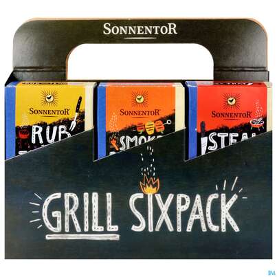 Sonnentor Gewuerzmischung/bio Grillgewuerz Sixpack (grillen) Neu 01821 1pk, A-Nr.: 4793658 - 01