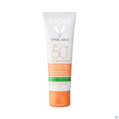 Sonnenprodukte Vichy/capital Soleil Mattierende Sonnenpflege 3in1 Lsf50+ 50ml, A-Nr.: 5232258 - 06