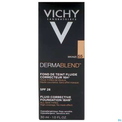 Vichy Dermablend/fluid Make-up 55 Bronze 30ml, A-Nr.: 3044653 - 02