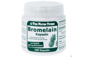 Sie sehen eine Packung Bromelain Kapseln 500mg Vegan 100st, Produktbild: 01 Bromelain Kapseln 500mg Vegan 100st, A-Nr.: 3893984 - 01