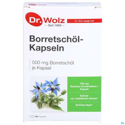 Borretschoel Kapseln Dr.wolz Nr 60608 60st, A-Nr.: 3839312 - 01