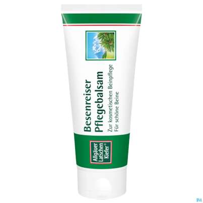 Sie sehen eine Packung Allgäuer Latschenkiefer Besenreiser Pflegebalsam 100ml, Produktbild: 04 Allgäuer Latschenkiefer Besenreiser Pflegebalsam 100ml, A-Nr.: 3841697 - 04