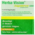 Sie sehen eine Packung Augentropfen Herba-vision Augentrost/sine 0,4ml 5st, Produktbild: 01 Augentropfen Herba-vision Augentrost/sine 0,4ml 5st, A-Nr.: 3833031 - 01