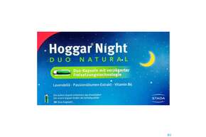 Sie sehen eine Packung Hoggar Night Duo Natural Kapseln 30st, Produktbild: 01 Hoggar Night Duo Natural Kapseln 30st, A-Nr.: 5473772 - 01