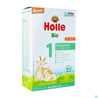 Sie sehen eine Packung Holle Bio Anfangsmilch Ziege Saeuglingsmilch 1 400g, Produktbild: 05 Holle Bio Anfangsmilch Ziege Saeuglingsmilch 1 400g, A-Nr.: 4368352 - 05
