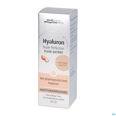 Hyaluron Nude Perfection Getoentes Fluid Mittlerer Typ Lsf 20 50ml, A-Nr.: 4914719 - 04