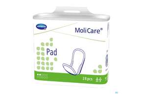 Sie sehen eine Packung Inkontinenz Molicare Pad Tropfen 2 28st, Produktbild: 01 Inkontinenz Molicare Pad Tropfen 2 28st, A-Nr.: 4918686 - 01