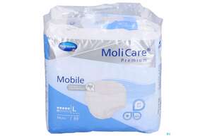 Inkontinenz Molicare Premium/mobile/6 Tropfen Blau L 100-150cm 14st, A-Nr.: 2581538 - 01