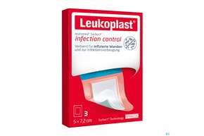 Wundverband Leukomed/sorbact Bakterienbind.filmverb. 5x 7,2cm 3st, A-Nr.: 4749798 - 01