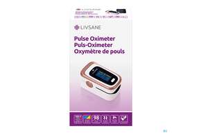 Sie sehen eine Packung Pulsoximeter Livsane 1st, Produktbild: 01 Pulsoximeter Livsane 1st, A-Nr.: 5596983 - 01
