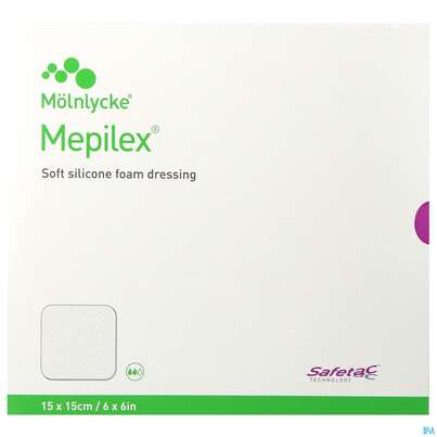 Wundverband Mepilex Silikon 15x 15cm 5st, A-Nr.: 2211824 - 01