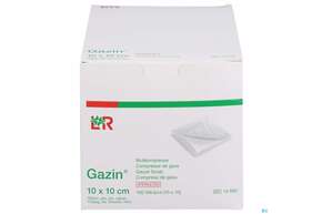 Mullkompressen Gazin Baumw.17faedig Steril 16fach 10x10cm 10x10 100st, A-Nr.: 2384884 - 01