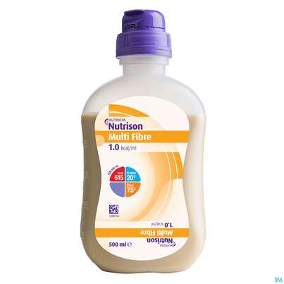 Sie sehen eine Packung Nutrison/ 500ml Sondennahrung Smart Pack Multifibre 12st, Produktbild: 02 Nutrison/ 500ml Sondennahrung Smart Pack Multifibre 12st, A-Nr.: 4838912 - 02