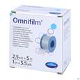 Sie sehen eine Packung Fixierpflaster Omnifilm 5mx 2,5cm 1st, Produktbild: 02 Fixierpflaster Omnifilm 5mx 2,5cm 1st, A-Nr.: 1999098 - 02