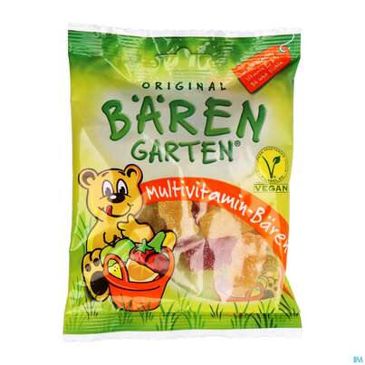 Sie sehen eine Packung Original Baerengarten Multivitamin Baeren Vegan 14x 1 125g, Produktbild: 01 Original Baerengarten Multivitamin Baeren Vegan 14x 1 125g, A-Nr.: 4839314 - 01