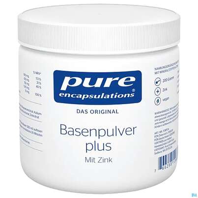 Sie sehen eine Packung Pure Encapsulations Basenpulver Plus 200g, Produktbild: 01 Pure Encapsulations Basenpulver Plus 200g, A-Nr.: 3156978 - 01