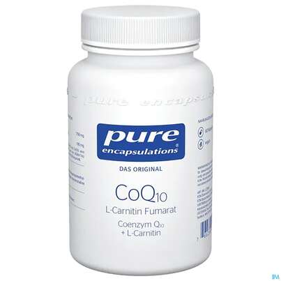 Sie sehen eine Packung Pure Encapsulations Coq10 l-carnitin Fumarat 60 Kapseln, Produktbild: 01 Pure Encapsulations Coq10 l-carnitin Fumarat 60 Kapseln, A-Nr.: 2658376 - 01