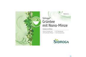 Sidroga Tee Doppelkammerbeutel Wellness Gruentee +nana-minze 20st, A-Nr.: 4089988 - 01