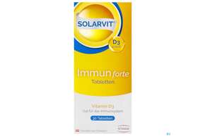 Sie sehen eine Packung D3 Tabl Solarvit 4000ie F Immun 30st, Produktbild: 01 D3 Tabl Solarvit 4000ie F Immun 30st, A-Nr.: 4933378 - 01