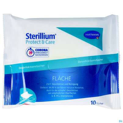 Sterillium Flaechendesinfektion Protect&amp;care Tuecher 10st, A-Nr.: 4857967 - 01