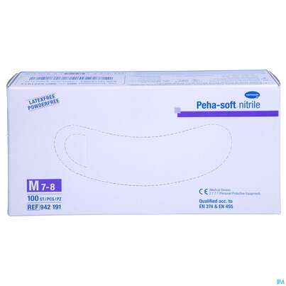 Untersuchungshandschuhe Peha/soft/puderfrei Nitrile Unsteril M 100st, A-Nr.: 3423379 - 01