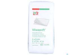 Vlieskompressen Vliwasoft 4fach/unsteril Lose 5x 5cm 100st, A-Nr.: 1016983 - 01