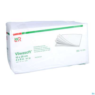 Vlieskompressen Vliwasoft 4fach/unsteril Lose 10x 20cm 100st, A-Nr.: 1017020 - 03