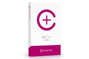 Sie sehen eine Packung cerascreen Jod Test, Produktbild: 01 cerascreen Jod Test, A-Nr.: 5839374 - 01