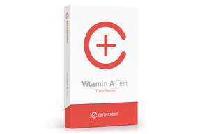 Sie sehen eine Packung cerascreen Vitamin A Test, Produktbild: 01 cerascreen Vitamin A Test, A-Nr.: 5705202 - 01