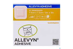 Wundverband Allevyn/polyurethan Adhesive 7,5x 7,5cm -tam 10st, A-Nr.: 4736620 - 01