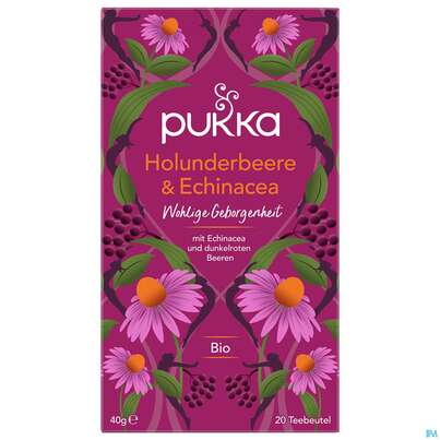 Bio Pukka Holunderbeere &amp; Echinacea 20 Filterbeutel, A-Nr.: 4407922 - 01