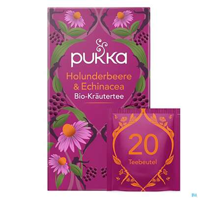 Bio Pukka Holunderbeere &amp; Echinacea 20 Filterbeutel, A-Nr.: 4407922 - 08