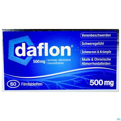 Daflon Filmtabl 500mg 60st, A-Nr.: 4219362 - 01