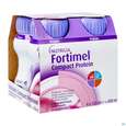 Sie sehen eine Packung Fortimel/compact/protein 125ml Vitalflasche Erdbeere 4st, Produktbild: 04 Fortimel/compact/protein 125ml Vitalflasche Erdbeere 4st, A-Nr.: 3948662 - 04