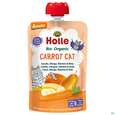 Sie sehen eine Packung Holle Demeter Bio Fruechtepueree Ab 1 Jahr Carrot Cat Karotte Mango/banane/birne 100g, Produktbild: 02 Holle Demeter Bio Fruechtepueree Ab 1 Jahr Carrot Cat Karotte Mango/banane/birne 100g, A-Nr.: 5080825 - 02